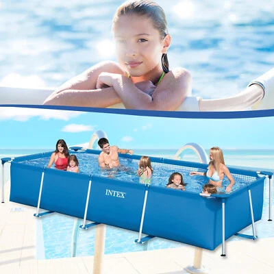Intex 450x220x84 Family Frame Pool Swimming Pool Schwimmbecken Schwimmbad 28273 - Bild 1 von 4