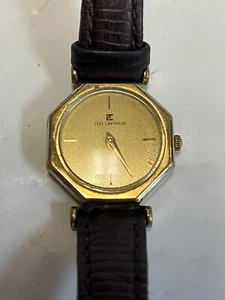 Ted Lapidus watch Paris France Swiss Quartz PLAQUE OR 18CT 25175 - Picture 1 of 11