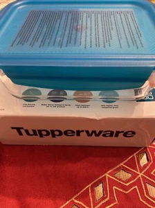 Tupperware PremiaGlass Glas 1,0 L türkis Frischhaltedose aus Borosilikatglas NEU - Bild 1 von 3