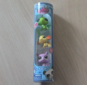 NEW Littlest Pet Shop Wild Vibes Trio Series 1 Figures Iguana, Axolotl, Rhino - Picture 1 of 3