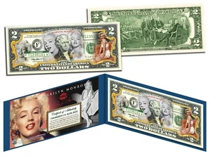MARILYN MONROE * Multi-Image * Genuine Legal Tender U.S. $2 Bill * LICENSED * - Picture 1 of 3