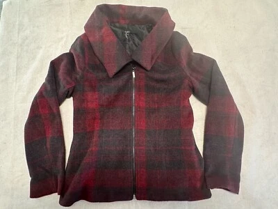 Blazer Chaqueta Cremallera Completa a Cuadros Negro/Rojo TART COLLECTION Talla M Foto 1 de 4