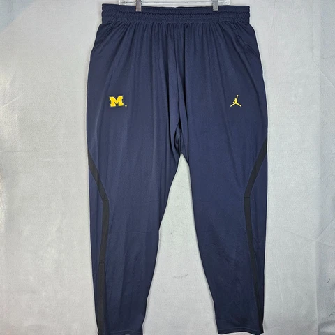 Michigan Wolverines Football Jordan Alpha Pants Mens 4XL Navy Blue Dri-Fit Cover