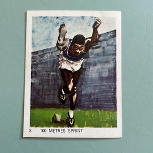 Tarjeta original de los Juegos Olímpicos de Tokio 1964 Heinz VEB EGGS AUS #8 100 m Sprint Sime EE. UU. - Imagen 1 de 4