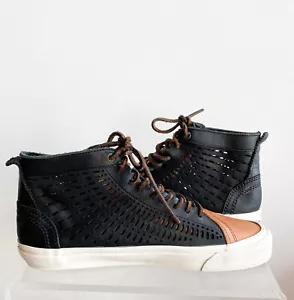 RARE SCARPE DA UOMO TAKA HAYASHI TAKA IN PELLE TESSUTA - US 9/UK 10/EUR 43/CM 28 - Foto 1 di 5
