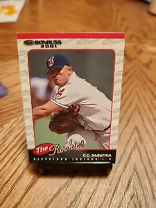 C.C. Sabathia RC 2001 Donruss The Rookies Yankees Indians HOF DVS 880 - Picture 1 of 2