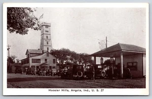 Postal Hoosier Hills Angola Indiana IN Sinclair Gasolinera década de 1920 - Imagen 1 de 2