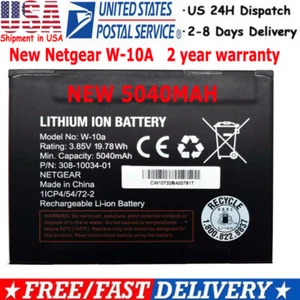 Netgear W-10 Battery 5040MAH For Netgear NightHawk Router/Modem M1 MR1100 - Picture 1 of 5