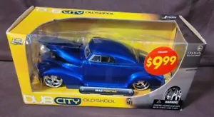 Jada Dub City Oldskool 1940 Pontiac Auto pressofusa blu scala 1:24 1/24 - Foto 1 di 12