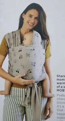 Portabebés Moby Wrap Clásico Disney Vintage Mickey & Friends en Gris Foto 1 de 4