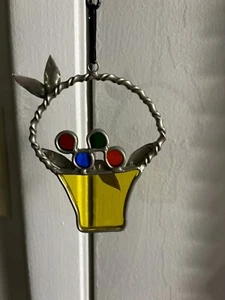 Basket Of Flowers Unbranded Sun Catcher - Picture 1 of 4