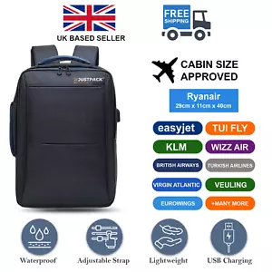 Laptop Rucksack Wasserdicht USB Rucksack Slim Business Reise Schultasche - Bild 1 von 6