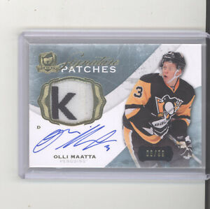 Olli Maatta auto jersey patch card /99 2014-15 UD The Cup NM Chicago Blackhawks