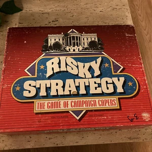 Vintage RISKY STRATEGY Presidential Campaign Caper Board Game Sealed Contents - Picture 1 of 3