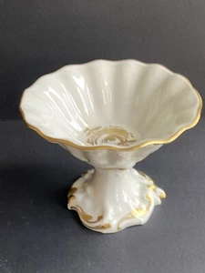 BB Limoges Porcelain Compote Footed Pedestal Dish 5” Wide 4” H - Bild 1 von 5
