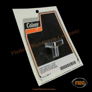 Colony 9911-1, Fork Tube Bolt, 1960-1977 FL, FLH, P/N 45754-60, Chrome - Bild 1 von 1
