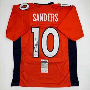 Autographed/Signed Emmanuel Sanders Denver Orange Football Jersey JSA COA - Picture 1 of 4