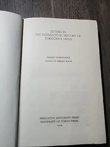 Studies In The Intellectual  History Of Tokugawa Japan  Mikiso Hane Hardcover... - Photo 1/18