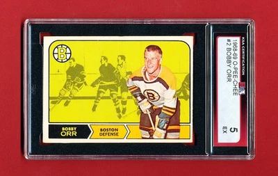1968 OPC HOCKEY 2 BOBBY ORR KSA 5 EXCELLENT BRUINS - Image 1 of 4
