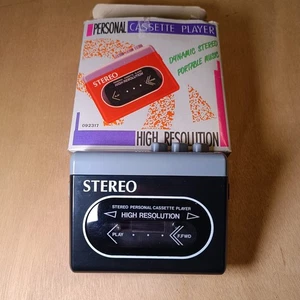 [CP] VTG Portable Personal Cassette Tape Player Stereo RCL-2039 Black  - Picture 1 of 4