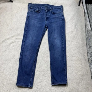 Rag & Bone Jeans Mens 34 Fit 2 Slim Fit Button Fly Bayview Blue Meas 33x27.5 - Picture 1 of 15