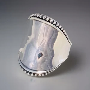 LAGOS STERLING SILVER LARGE RING SIZE 7 NWT - Picture 1 of 8