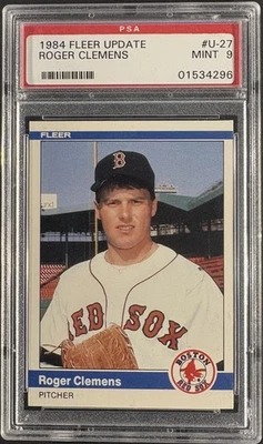 1984 Fleer обновление #U-27 Роджер Клеменс RC дебютант PSA 9 новом - Изображение 1 из 2