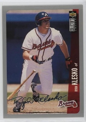 1996 Upper Deck Collector's Choice Silver Foil Signature Ryan Klesko #460 - Image 1 of 2