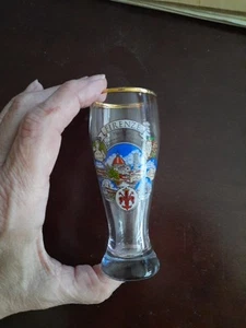 Firenze Florence Glass Shot Glass Gold Rimmed - Picture 1 of 1