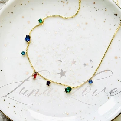 Collar KENDRA SCOTT Cailin Oro Delicado Hilo En Multi Mezcla Nuevo Con Etiquetas Foto 1 de 4