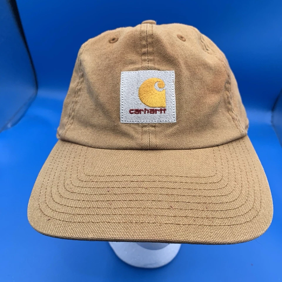 Boné Carhartt tamanho único serve para a maioria ajustado algodão caminhoneiro malha logotipo - Imagem 1 de 4