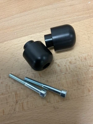 Deslizadores de extremo de barra Vortex negros para Suzuki GSXR600 / 750 / 1000 / SV650 / SV1000 Foto 1 de 3