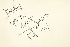 PHILIP MORRIS Autogramm signed 4"x 6" KARTEIKARTE Justice League BLACK DYNAMITE - Bild 1 von 6