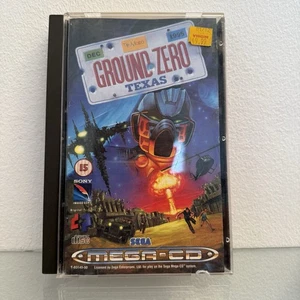 GIOCO PS1 LONG BOX GROUND  ZERO  TEXAS  Sega Mega-CD FUNZIONANTE COMPLETO - Foto 1 di 11
