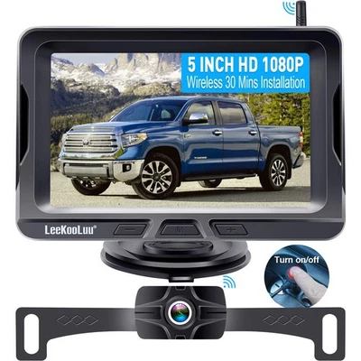 Wireless Backup Camera Ease Install - Color Image HD 1080P 5 Inch Monitor Dig... - Image 1 of 4