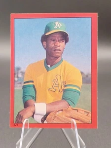1982 Topps Baseball Sticker Rickey Henderson #221 Oakland Athletics - Bild 1 von 2