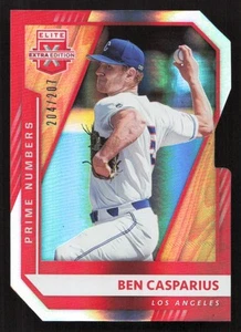 2021 Panini Elite Extra Edition Ben Casparius Prime Numbers C Die Cut #/207 #162 - Picture 1 of 2