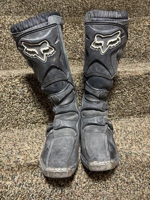 Botas de carreras de motocross Fox Tracker negras para hombre talla 9 Foto 1 de 4