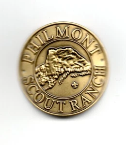 Tooth of Time Philmont Scout Ranch Hiking Medallion, Embossed Gold-toned, Mint! - Picture 1 of 1