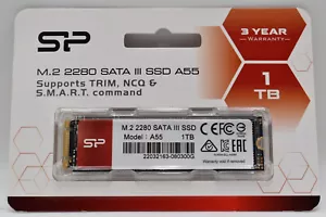 Silicon Power 1TB M.2 2280 SATA III INTERNAL SSD A55 SU001TBSS3A55M28AB - Picture 1 of 2