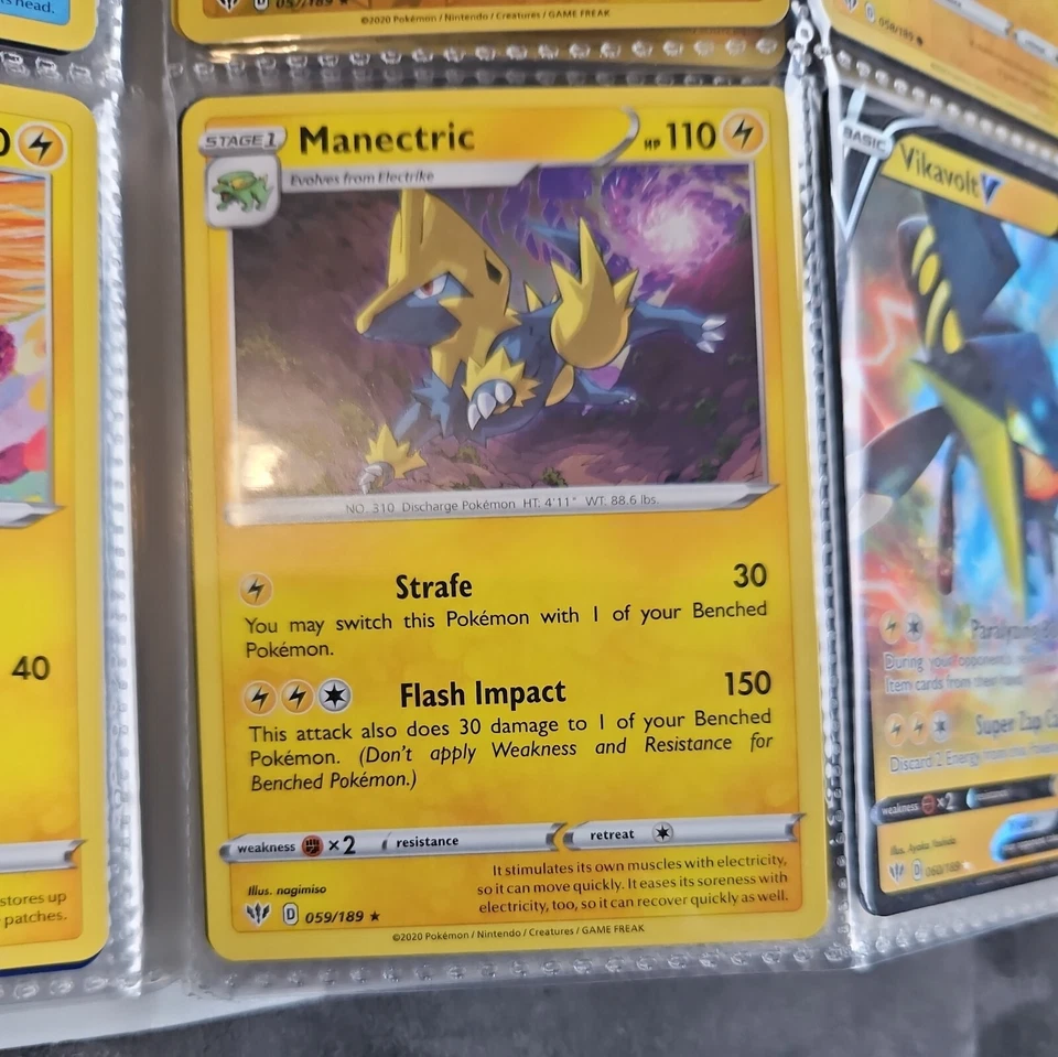 Pokemon TCG - Manectric (Rare) 059/189 - Darkness Ablaze - NEW - Image 1 of 1