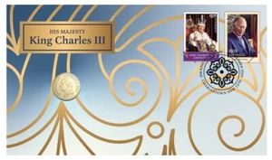 2024 Australian King Charles III $2 Coin - PNC Stamp & Coin Cover - Picture 1 of 3