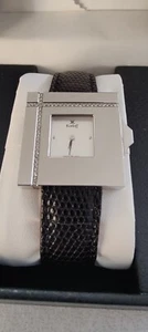 Orologio da donna Korloff SDX6 ART DIAMONDS, cinturino in pelle MADE IN SVIZZERA. - Foto 1 di 22