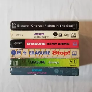 Erasure 6 Cassette Single Cassingle Respect Stop Always Chorus Not CD 12" Vinyl - Picture 1 of 14