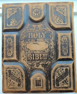 1879 Bible with Apocrypha 2000 Illustrations, Oberholtzer, Ontario free shipping - Picture 1 of 23