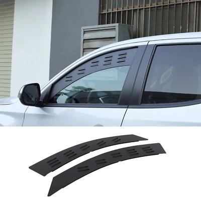 Alloy Front Window Ventilation Shutters Trim For MItsubishi L200 Triton 2015-23 — 第 1/4 张图片