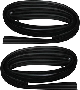 Front Door Glass Run Channel Weatherstrip Seals Pair Compatible with Chevy GMC P - Picture 1 of 3
