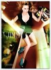 2014 Jimmy Choo Print Ad Nicole Kidman Pinup Sexy Heel Legs Czarna otwarta koszula Torba
