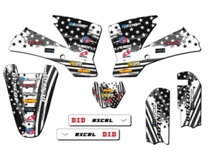 2002-2008 SX 65 MERICA Grey Senge Graphics Kit Compatible with KTM - Picture 1 of 10