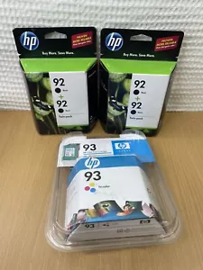 NEW HP 92 Black + 93 Tri-Color Combo Pack Ink Cartridge- Expired  Read Desc. - Picture 1 of 6